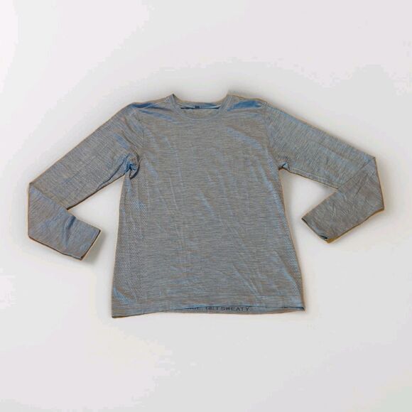 Lululemon Swiftly Tech Mens Medium Blue Long Sleeve Shirt Active Gym Workout - Picture 1 of 7